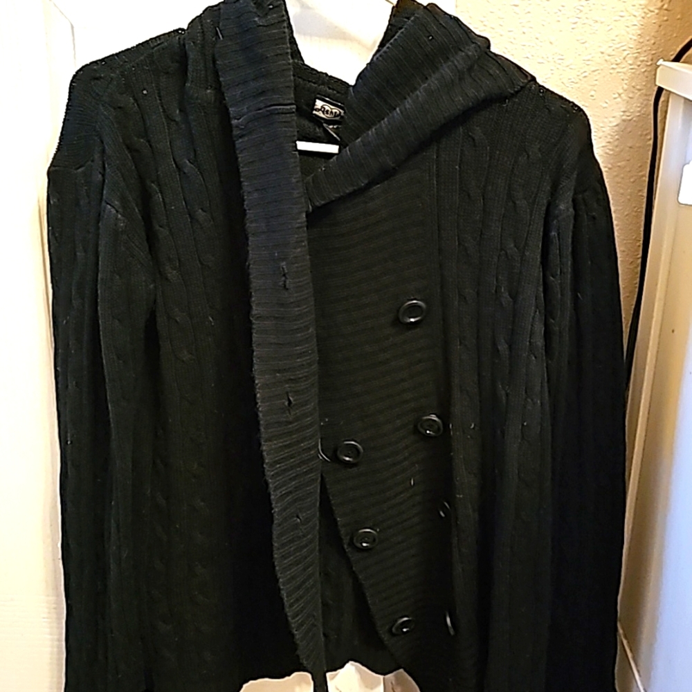 Womens  Black Ashley size 1x cardigan sweater